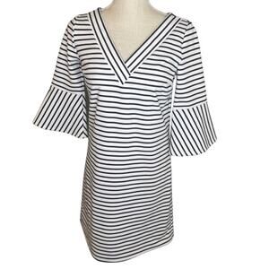 Skies are Blue White Striped Sheath Dress, NWT, XS